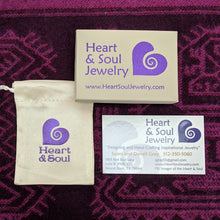 Load image into Gallery viewer, Heart and Soul Jewelry Satin Pouch, Box and Complimentary Polishing Cloth 