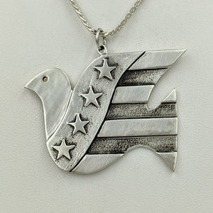 American Peace Dove Pendant or Pin