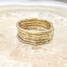 Load image into Gallery viewer, Stacking Rings Organic Texture