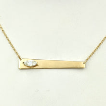 Load image into Gallery viewer, Custom Bar Necklace - 14K Yellow Gold for Melanie Barba