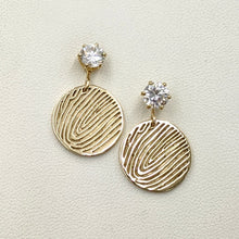 Load image into Gallery viewer, Fingerprint Coin Earrings - Custom