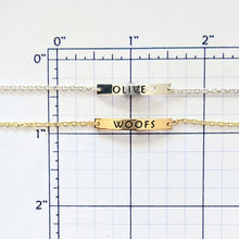 Load image into Gallery viewer, Custom Mini ID Bar Bracelets