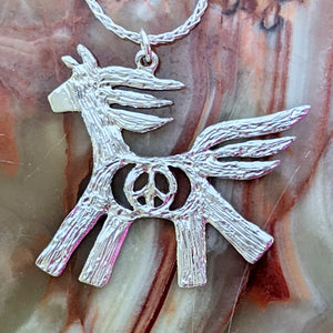 Peace Pony Pendant or Pin