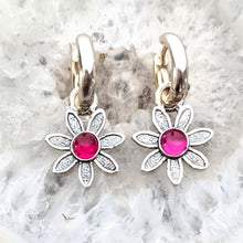 Load image into Gallery viewer, Flower Power Earrings with Colored Gemstones - Custom