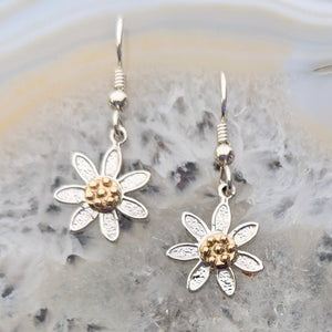Flower Power Ensemble - Petite Pendant and Matching Earrings
