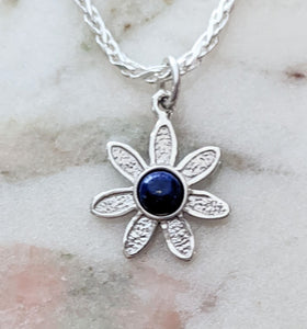 Flower Power Petite Pendant or Charms with Colored Gemstones - Custom