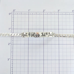 Puppy Dog Icon ID Bracelet with Heart
