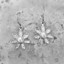 Load image into Gallery viewer, Flower Power Earrings with Freshwater Pearls