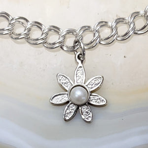Flower Power Charms or Petite Pendant with Freshwater Pearls